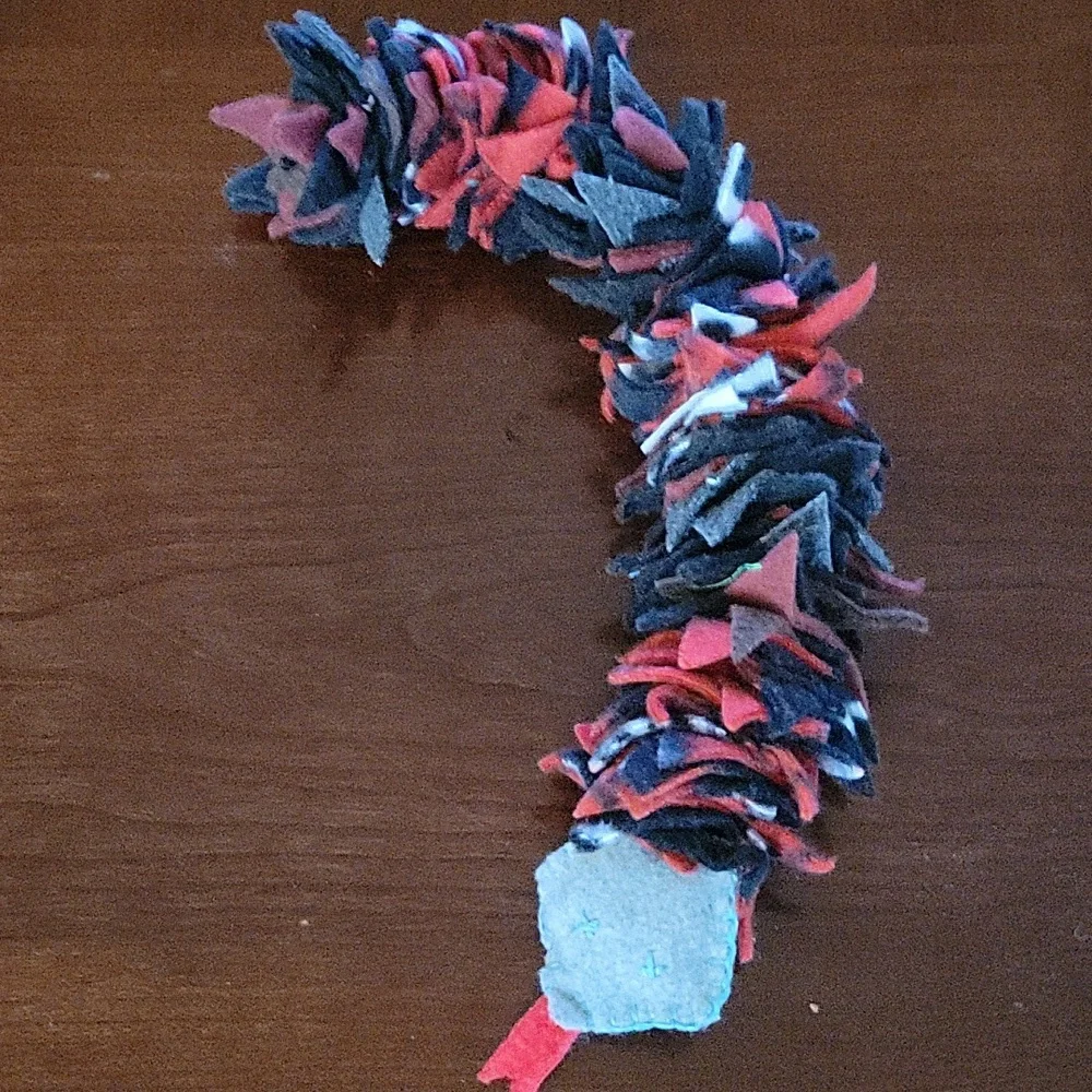 For Cats Large Hand crafted Snuffle Sniffer Snake enrichment toy